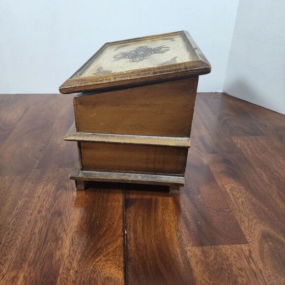 Vintage Florentine Musical Jewelry Box - Picture 7 of 12